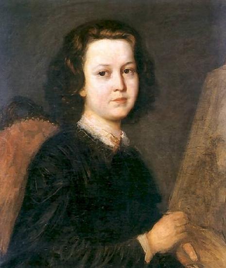 Aleksander Kotsis Portrait of a paintress Jezefina Geppert